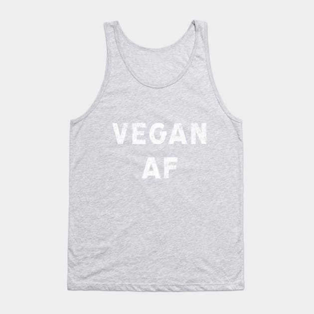Vegan AF plant-based diet veganism Tank Top by terrybain